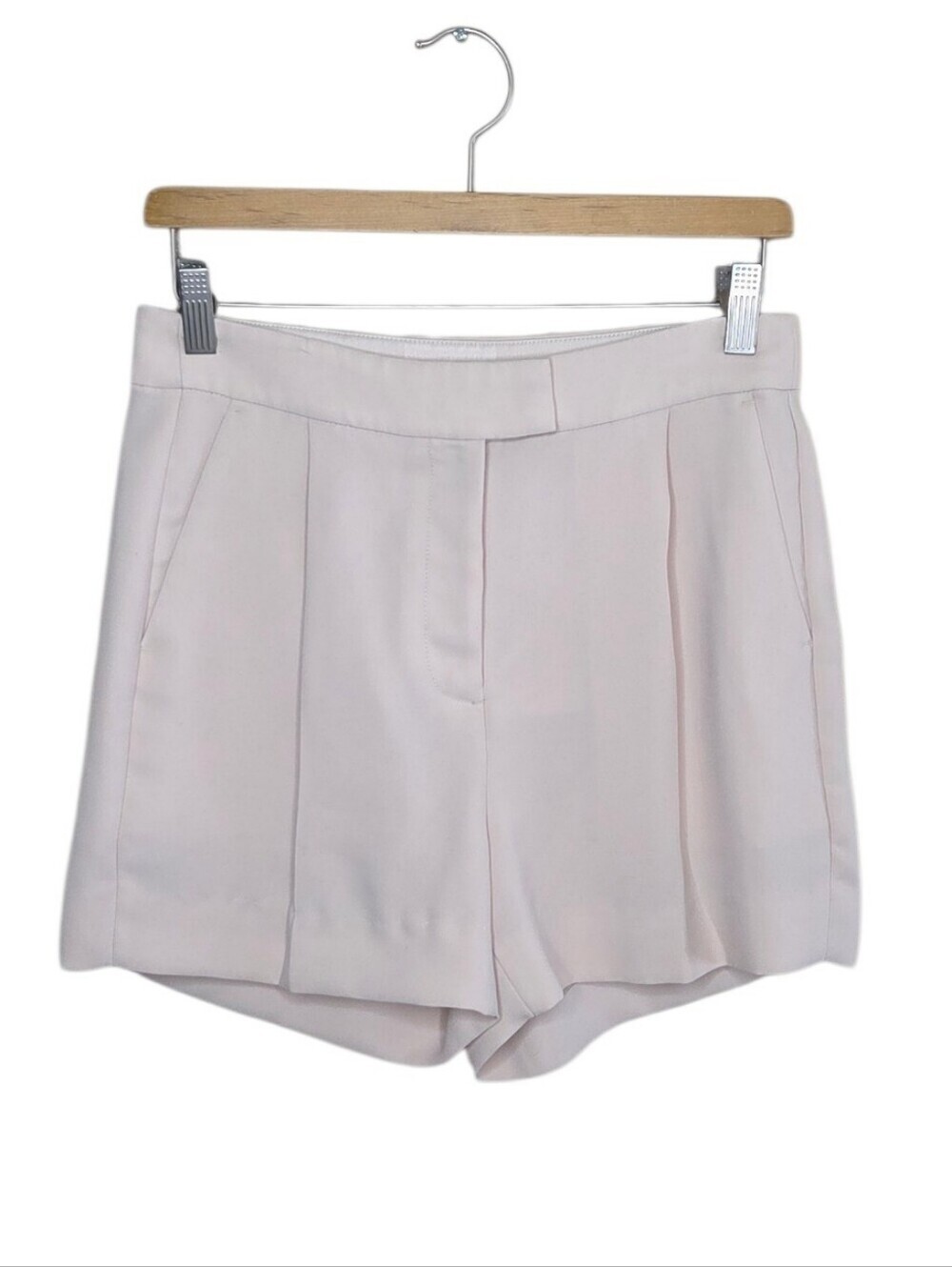 J. Crew Beige Tab Waist Trouser Shorts 3.5" Inseam Size 4 Preppy Summer Classic